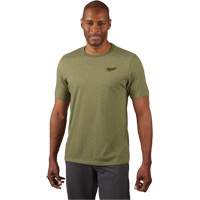 T-shirt de travail hybride, Hommes, Petit, Vert SPOC Demo