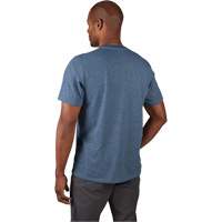 T-shirt de travail hybride, Hommes, Petit, Bleu SPOC Demo