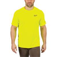 Chandail l&eacute;ger &agrave; haute visibilit&eacute; Workskin, Hommes, Petit, Jaune SPOC Demo