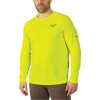 Chandail l&eacute;ger &agrave; haute visibilit&eacute; Workskin, Hommes, Petit, Jaune SPOC Demo