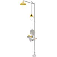 Douche durgence et douche oculaire combin&eacute;es, Socle SPOC Demo