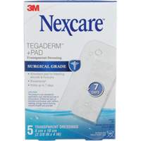 Nexcare Tegaderm + Pad Transparent Dressing, Rectangular/Square, 4", Plastic, Sterile SPOC Demo