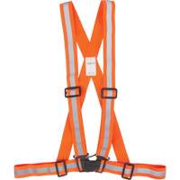 Harnais pour la circulation, Orange haute visibilit&eacute;, Couleur r&eacute;fl&eacute;chissante Argent, Moyen SPOC Demo