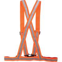 Harnais pour la circulation, Orange haute visibilit&eacute;, Couleur r&eacute;fl&eacute;chissante Argent, Moyen SPOC Demo