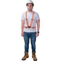Harnais pour la circulation, Orange haute visibilit&eacute;, Couleur r&eacute;fl&eacute;chissante Argent, Moyen SPOC Demo