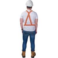Harnais pour la circulation, Orange haute visibilit&eacute;, Couleur r&eacute;fl&eacute;chissante Argent, Moyen SPOC Demo