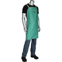 Tablier en satinette 100 % coton trait&eacute; FR Ironcat Dynamic, Salopette, Vert SPOC Demo