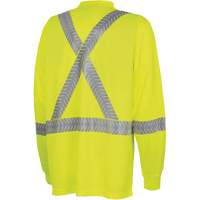 6905A Chandail de s&eacute;curit&eacute; &agrave; manches longues ultra respirant et ultra frais, T-petit, Jaune lime haute visibilit&eacute; SPOC Demo