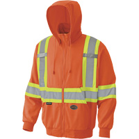 6940 Zip Style Hoodie, Small, High Visibility Orange SPOC Demo