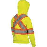 6925W Women's Zip Style Hoodie, X-Small, High Visibility Yellow SPOC Demo
