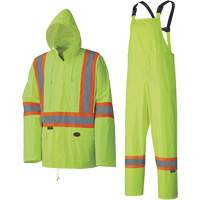 5599 Combinaison de pluie imperm&eacute;able et l&eacute;g&egrave;re, Polyester/PVC, T-petit, Jaune lime haute visibilit&eacute; SPOC Demo
