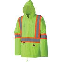 5599 Combinaison de pluie imperm&eacute;able et l&eacute;g&egrave;re, Polyester/PVC, T-petit, Jaune lime haute visibilit&eacute; SPOC Demo