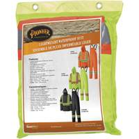 5599 Combinaison de pluie imperm&eacute;able et l&eacute;g&egrave;re, Polyester/PVC, T-petit, Jaune lime haute visibilit&eacute; SPOC Demo