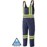 5536 Quilted Duck Overalls, Cotton, Small, Navy Blue SPOC Demo
