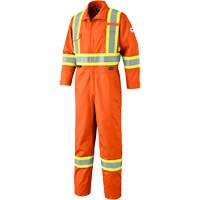7705T Combinaison ignifuge FR-Tech avec fermetures &agrave; glissi&egrave;re aux jambes, Taille 40 (grand taille), Orange haute visibilit&eacute;, 9,7 cal/cm² SPOC Demo