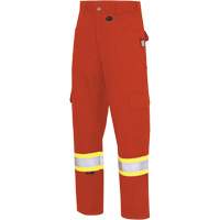 7765 FR-Tech&reg; 88/12 Arc Rated High-Visibility Safety Cargo Pants, 30, x 32, High Visibility Orange, 10 cal/cm² SPOC Demo