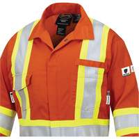 7702W Combinaison FR-Tech ignifuge/contre les arcs pour femme, Taille T-petit, Orange haute visibilit&eacute;, 10 cal/cm² SPOC Demo