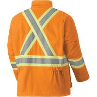 5533 Flame-Resistant Safety Parka, Small, High Visibility Orange, 58 cal/cm² SPOC Demo