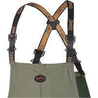 D7020 Dry King&reg; Stretch Bib Pants, X-Small, Polyurethane, Green SPOC Demo