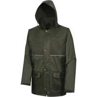 D8120J Nailhead Ripstop Tree Planter Hooded Jacket, Polyester/PVC, X-Small, Green SPOC Demo