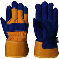 630 Gants d'appareilleur isol&eacute;s bleus, Taille unique, Paume en Cuir de vache refendu, Doublure en Boa SPOC Demo