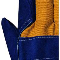 630 Gants d'appareilleur isol&eacute;s bleus, Taille unique, Paume en Cuir de vache refendu, Doublure en Boa SPOC Demo