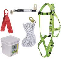 RK4-50 Ensemble de protection contre les chutes, Trousses pour couvreur de toit SPOC Demo