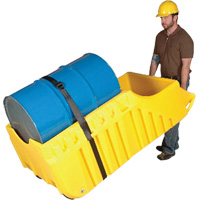 Drum Dolly, 26.5" L x 26.5" W x 5" H, 800 US gal. Spill Cap. SPOC Demo