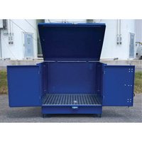 Palette de d&eacute;versement en acier avec couvercle rigide S-4 Ultra, 61" lo x 54,4" la x 52" h, Capacit&eacute; de charge 4700 lb SPOC Demo