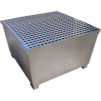 Ultra-IBC Spill Pallet en acier, Capacit&eacute; de d&eacute;versement 370 gal. US, 57,6" x 34,7" x 56,9" SPOC Demo
