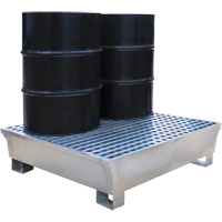 Ultra-Spill Pallet en acier, 2 barils, Capacit&eacute; de d&eacute;versement 68 gal. US, 47,2" x 31,4" x 17,4" SPOC Demo