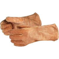 Endura&reg; 505BS Deluxe Brown Welding Gloves, Split Cowhide, Size Large SPOC Demo