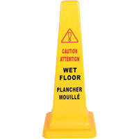 Wet Floor Safety Cone, Bilingual with Pictogram SPOC Demo