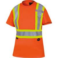 6948 T-shirt de s&eacute;curit&eacute; en il-de-perdrix pour femme, Polyester, T-petit, Orange haute visibilit&eacute; SPOC Demo