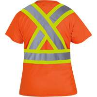 6948 T-shirt de s&eacute;curit&eacute; en il-de-perdrix pour femme, Polyester, T-petit, Orange haute visibilit&eacute; SPOC Demo