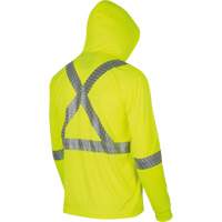 6965 Chandail &agrave; capuchon de s&eacute;curit&eacute; en il-de-perdrix, Petit, Jaune lime haute visibilit&eacute; SPOC Demo