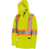 5628W The Rock Women's 300D  Quilted Safety Parka, Polyester/Polyurethane, High Visibility Lime-Yellow, X-Small SPOC Demo