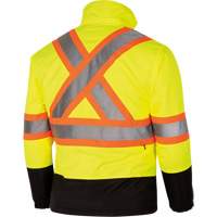 5771 Waterproof Reversible Safety Jacket, Polyester/Polyurethane, High Visibility Lime-Yellow, Small SPOC Demo