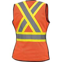 486 Veste de s&eacute;curit&eacute; d&eacute;tachable haute visibilit&eacute;, Orange haute visibilit&eacute;, T-petit, Polyester SPOC Demo