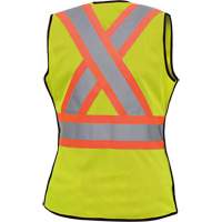 489 Veste de s&eacute;curit&eacute; d&eacute;tachable haute visibilit&eacute;, Jaune lime haute visibilit&eacute;, T-petit, Polyester SPOC Demo