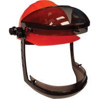 Visi&egrave;re Facetech avec attache pour casques de s&eacute;curit&eacute; &agrave; fentes, Suspension Rochet SPOC Demo