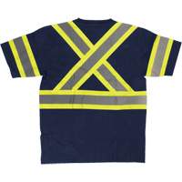 Short Sleeve Safety T-Shirt, Cotton, X-Small, Navy Blue SPOC Demo