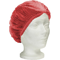 Bonnet bouffant pliss&eacute; RONCO Care, Polypropyl&egrave;ne, 24", Rouge SPOC Demo