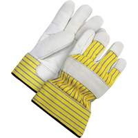 Lined Fitter's Gloves with Safety Cuff, 2X-Large, Grain Cowhide Palm, Acrylic-Pile Inner Lining SPOC Demo