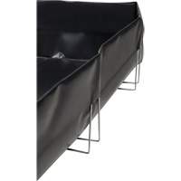 Wire Bracket Berm, 748 US gal. Capacity, 10' W x 10' L x 12" H, L-Bracket SPOC Demo