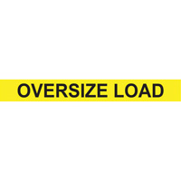 Oversize Load Heavy Haul Sign, Aluminum, 96" W x 12" H SPOC Demo