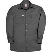 Premium Long-Sleeve Work Shirt, Men's, Small, Charcoal SPOC Demo