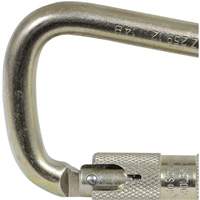 CP-03015-1 Zinc Plated Carabiner with 1" Gate Opening, Steel SPOC Demo
