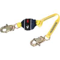Web Shock-Absorbing Lanyard, 2.5', Snap Hook Center, Snap Hook Leg Ends, Polyester SPOC Demo