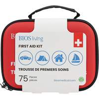 75-Piece Home & Travel First Aid Kit, Nylon Bag SPOC Demo